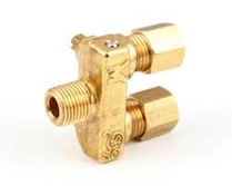 OEM Equivalent Of Southbend Range 1166004 Double Pilot Fitting, 3/16 Tube